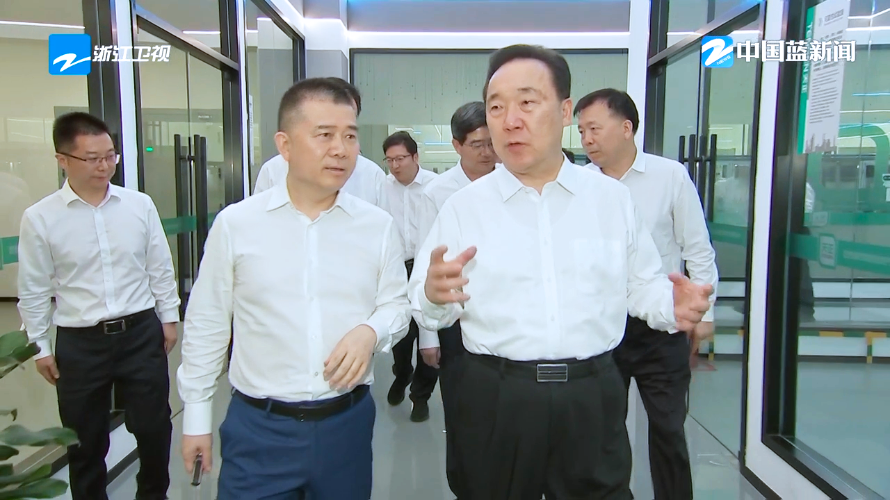 浙江省委书记王浩调研必一运动
